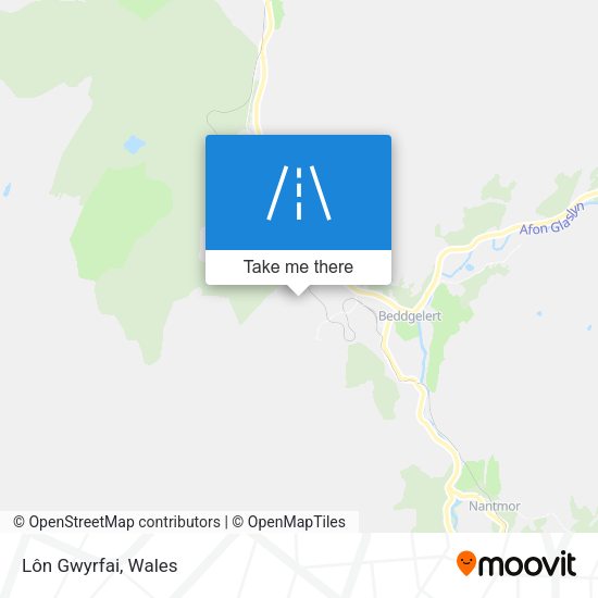 Lôn Gwyrfai map