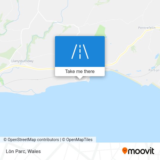 Lôn Parc map