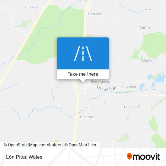 Lôn Pitar map