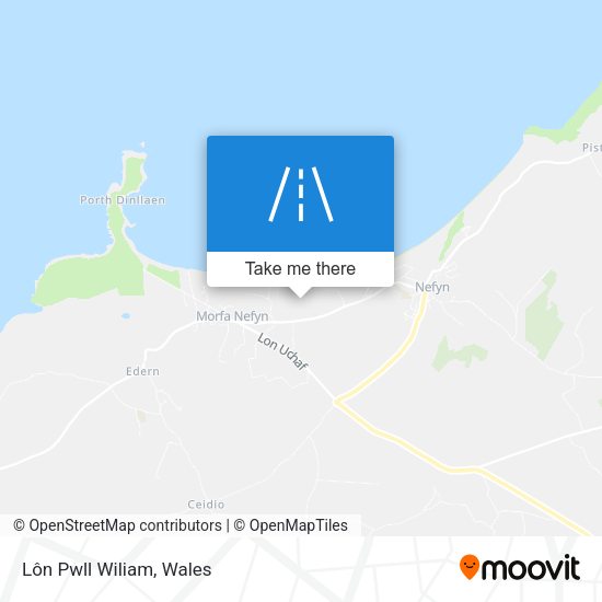 Lôn Pwll Wiliam map