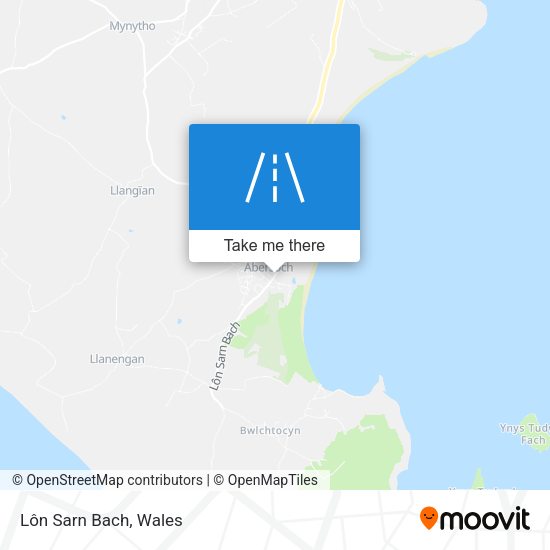 Lôn Sarn Bach map