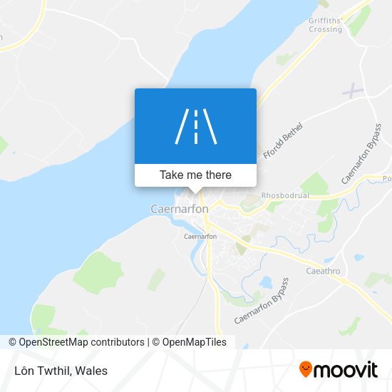 Lôn Twthil map