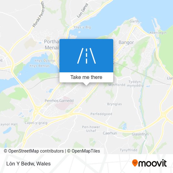 Lôn Y Bedw map