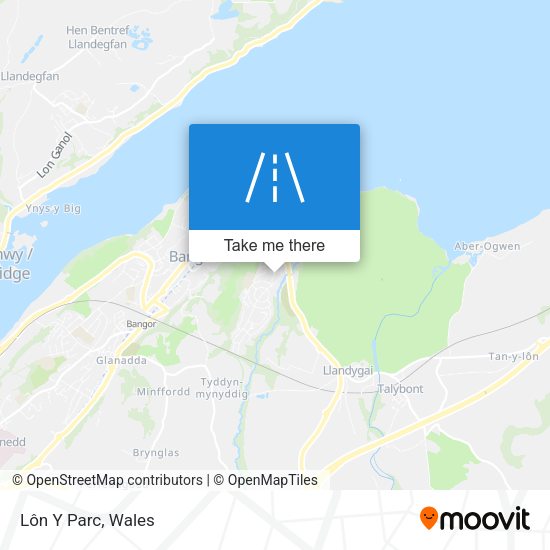 Lôn Y Parc map