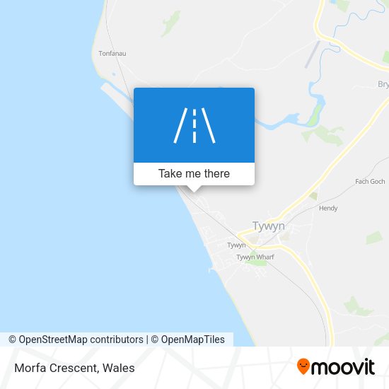 Morfa Crescent map