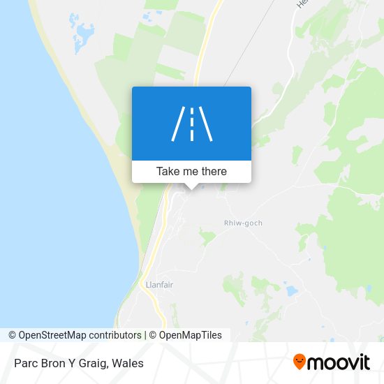 Parc Bron Y Graig map