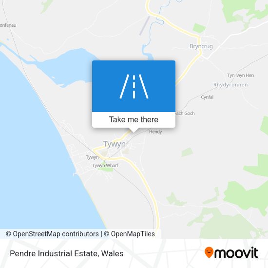 Pendre Industrial Estate map