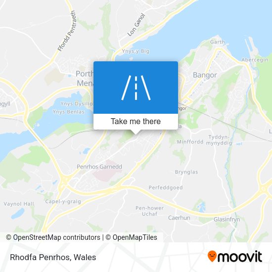 Rhodfa Penrhos map