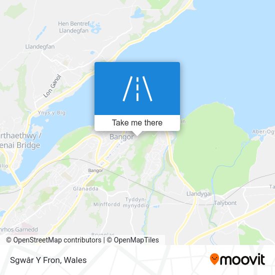 Sgwâr Y Fron map