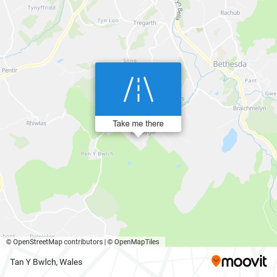 Tan Y Bwlch map