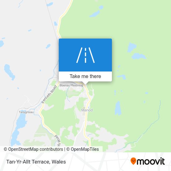 Tan-Yr-Allt Terrace map