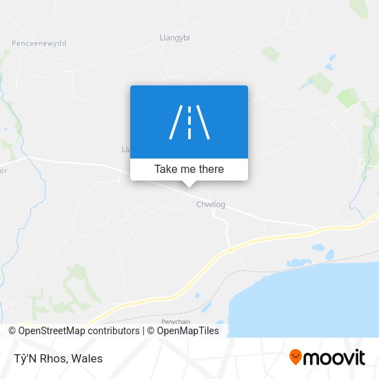 Tŷ'N Rhos map