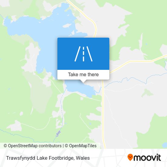 Trawsfynydd Lake Footbridge map