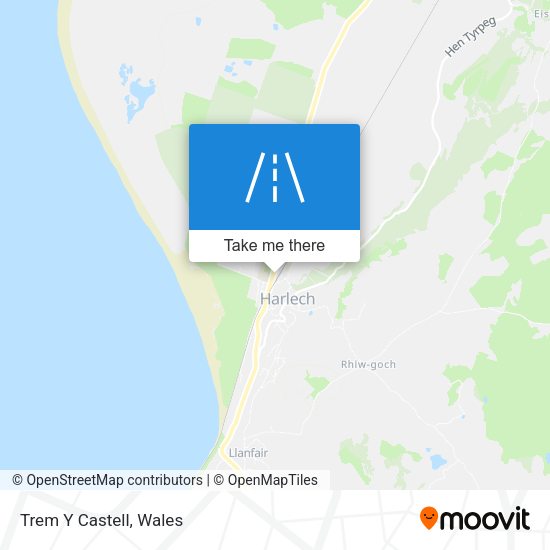 Trem Y Castell map