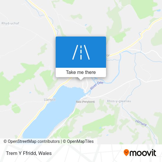 Trem Y Ffridd map
