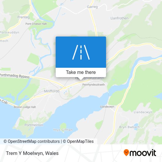 Trem Y Moelwyn map