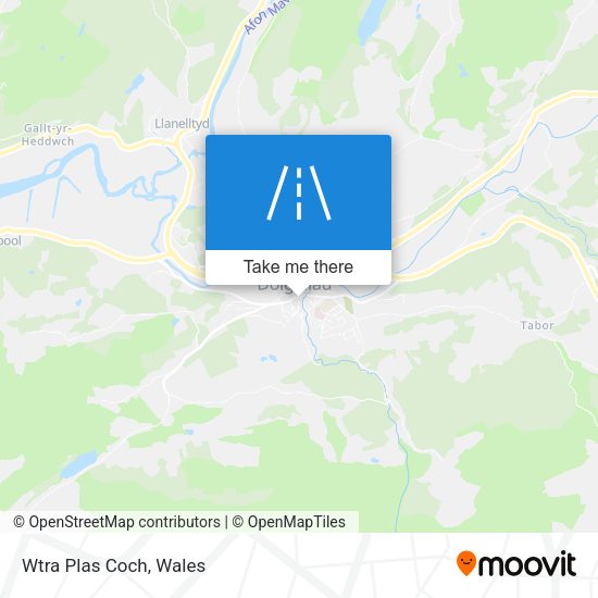 Wtra Plas Coch map
