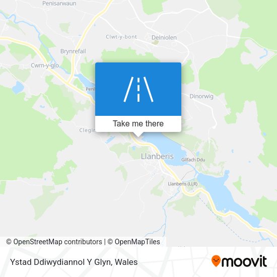 Ystad Ddiwydiannol Y Glyn map