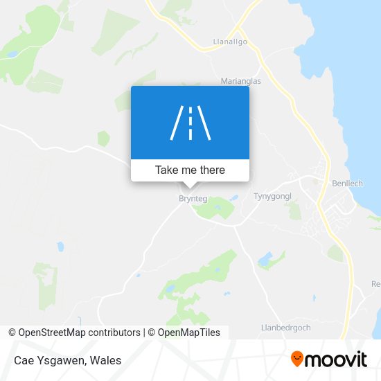 Cae Ysgawen map