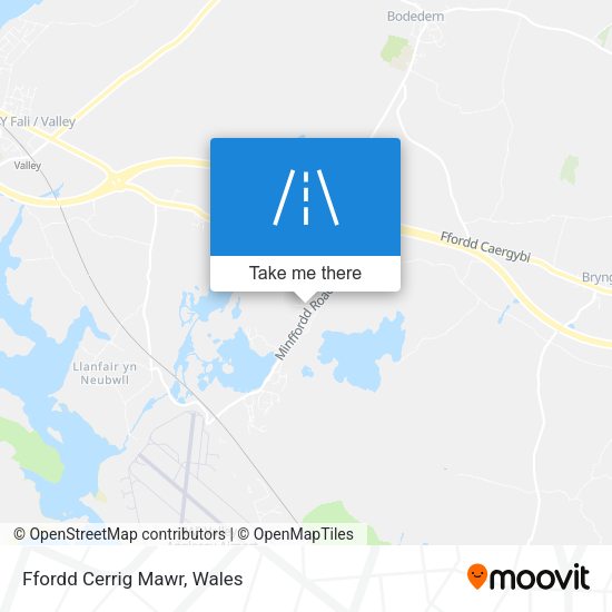 Ffordd Cerrig Mawr map