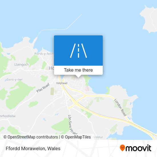 Ffordd Morawelon map