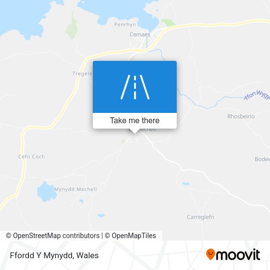 Ffordd Y Mynydd map