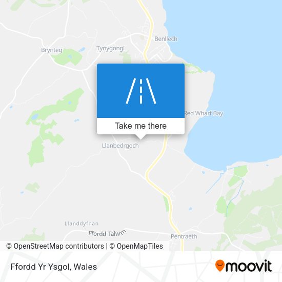 Ffordd Yr Ysgol map
