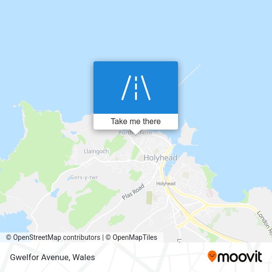 Gwelfor Avenue map