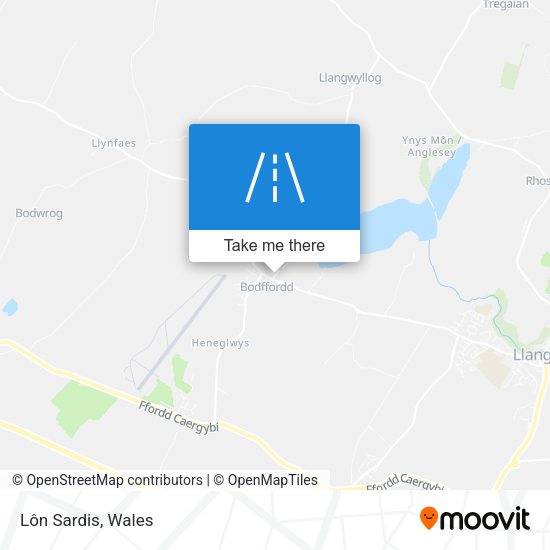 Lôn Sardis map