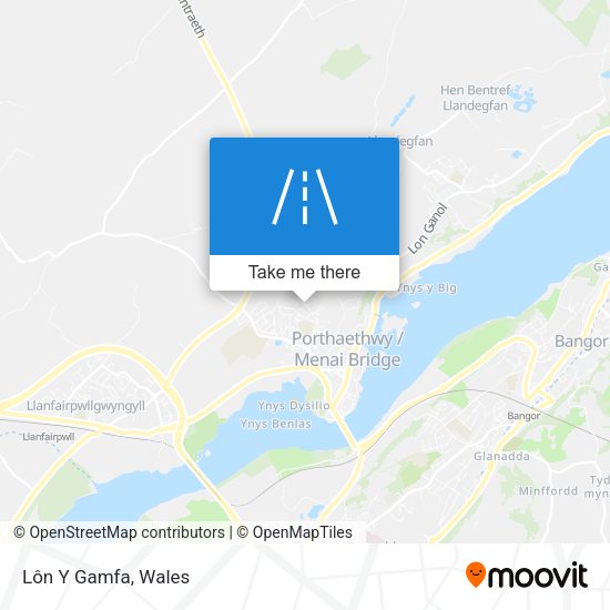 Lôn Y Gamfa map