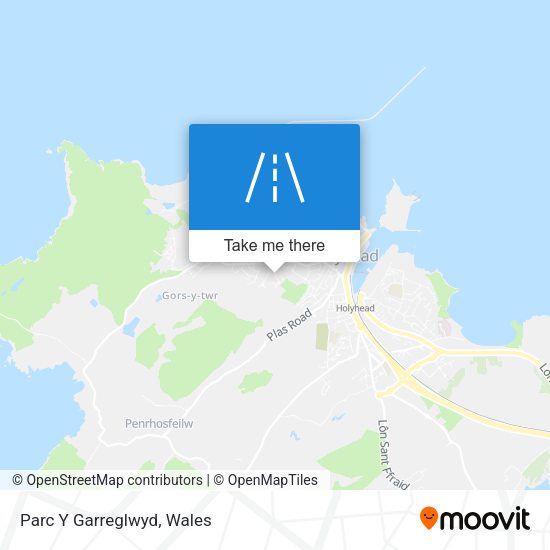 Parc Y Garreglwyd map