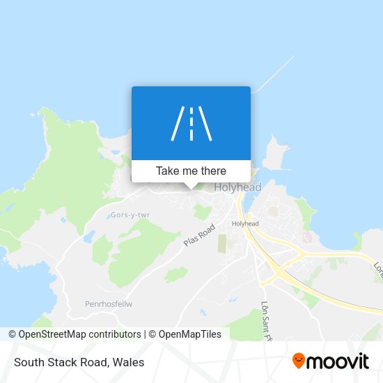 South Stack Road map