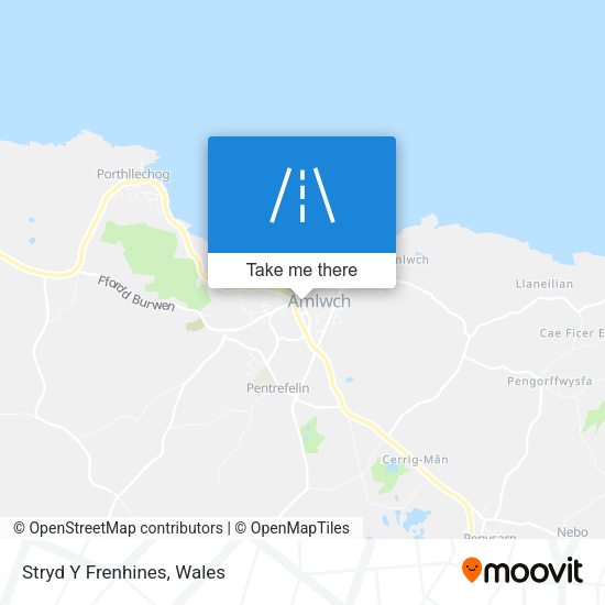 Stryd Y Frenhines map