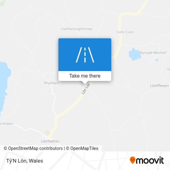 Tŷ'N Lôn map