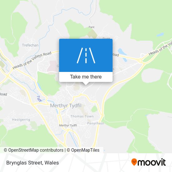 Brynglas Street map