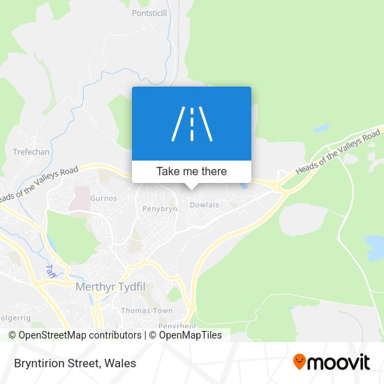 Bryntirion Street map