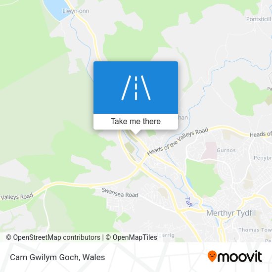 Carn Gwilym Goch map