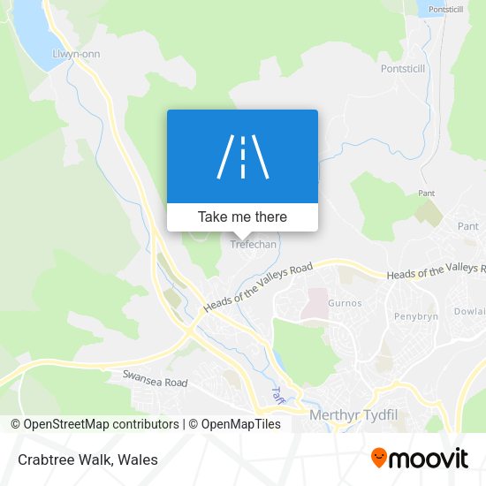Crabtree Walk map