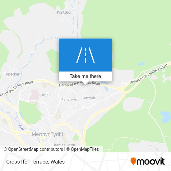 Cross Ifor Terrace map