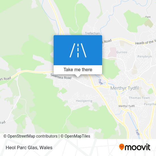 Heol Parc Glas map