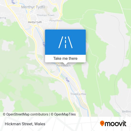 Hickman Street map