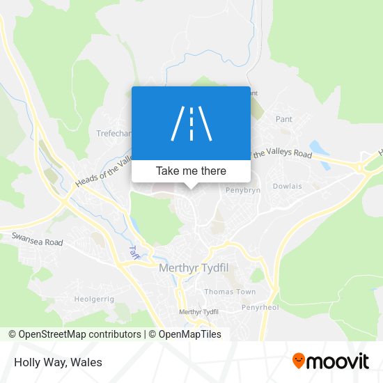 Holly Way map