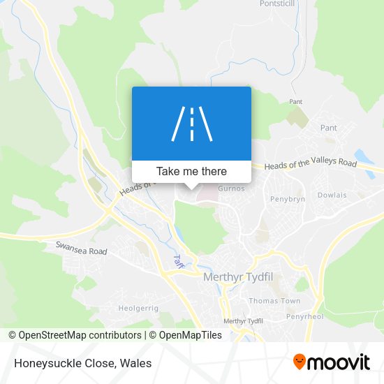 Honeysuckle Close map