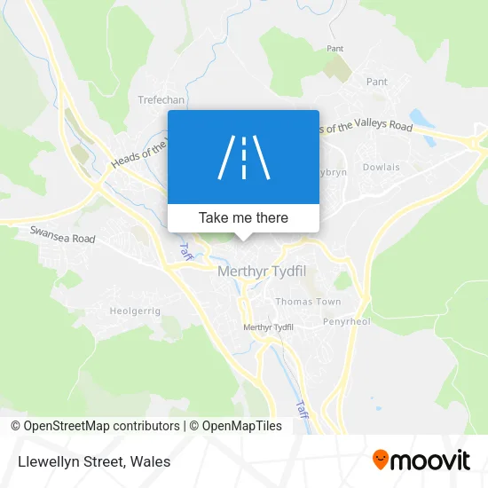 Llewellyn Street map
