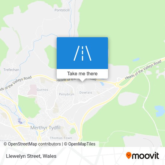 Llewelyn Street map