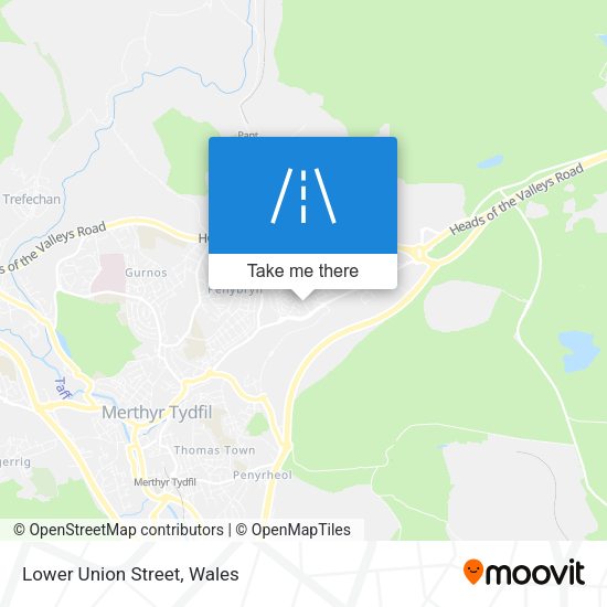Lower Union Street map