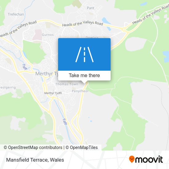 Mansfield Terrace map