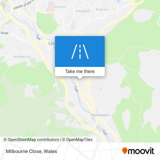 Milbourne Close map