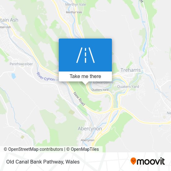 Old Canal Bank Pathway map