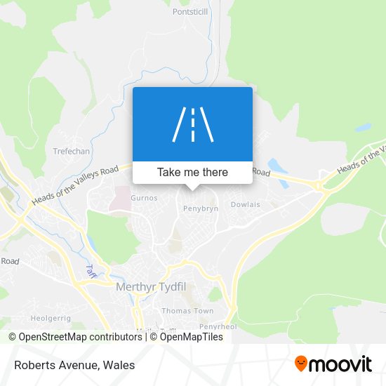 Roberts Avenue map